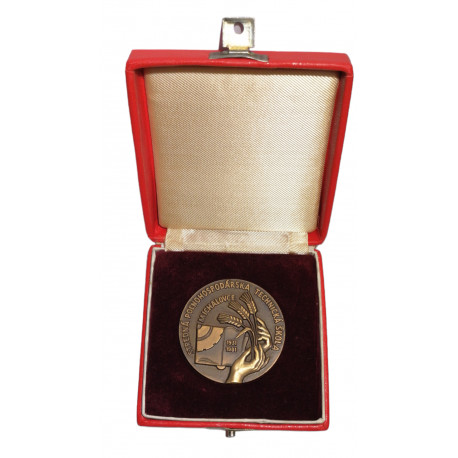 1981 SPTŠ Michalovce, 50. výročie založenia, etue, AE medaila