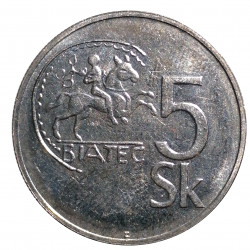 5 korún, 1993, Slovenská republika
