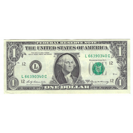 1 dollar 1969A H, 12L - San Francisco, George Washington, USA, F