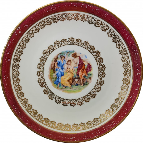 Dekoračný tanier, Tri grácie, Moritz Zdekauer, Československo