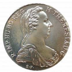 1780 S.F. Levanský toliar, Ag 833/1000, 28,05 g, Mária Terézia, NOVORAZBA