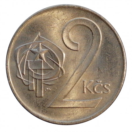 2 koruna 1973, Československo 1960 - 1990