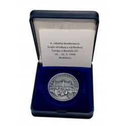 1998 - Protimonopolný úrad SR, Bratislavský hrad, MK, BK, etue, lístok, AE medaila, SR