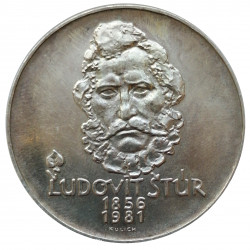 500 Kčs 1981, Ľudovít Štúr, Ag 900/1000, 24 g, J. Kulich, Československo (1960 - 1990)