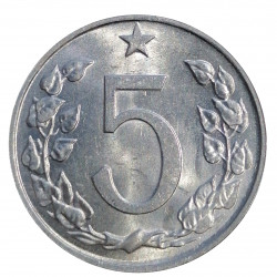 5 halier 1973, Československo 1960 - 1990