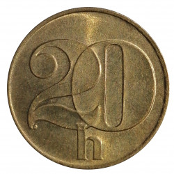 20 halier, 1992, Československá federatívna republika
