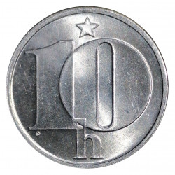 10 halier 1975, Československo 1960 - 1990