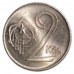2 koruna 1974, Československo 1960 - 1990