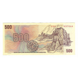 500 Kčs 1973, U 11, SNP 1944, Devín, bankovka, Československo, VG