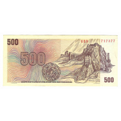 500 Kčs 1973, U 23, SNP 1944, Devín, bankovka, Československo, F