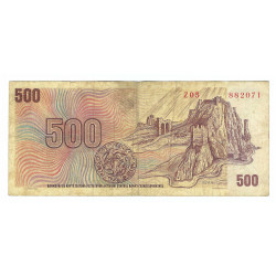 500 Kčs 1973, Z 05, SNP 1944, Devín, bankovka, Československo, VG