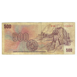 500 Kčs 1973, Z 14, SNP 1944, Devín, bankovka, Československo, VG