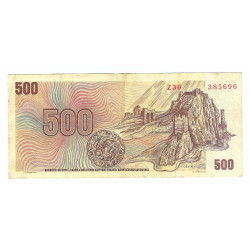500 Kčs 1973, Z 30, SNP 1944, Devín, bankovka, Československo, VG