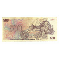 500 Kčs 1973, Z 35, SNP 1944, Devín, bankovka, Československo, VG