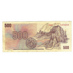 500 Kčs 1973, Z 41, SNP 1944, Devín, bankovka, Československo, VG