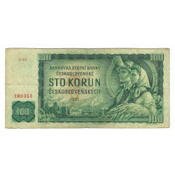 100 Kčs 1961, C 02, Československo, VG