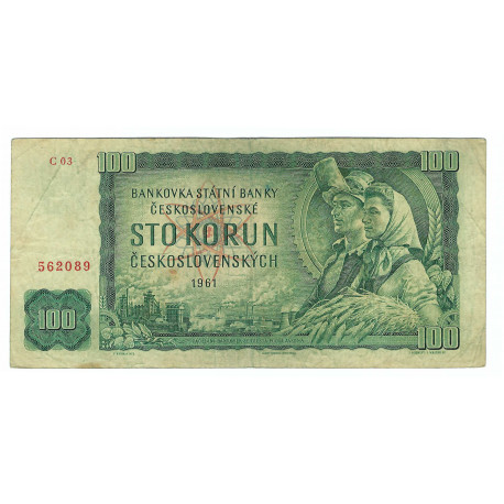 100 Kčs 1961, C 03, Československo, VG