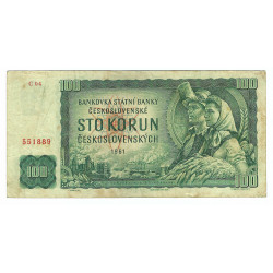 100 Kčs 1961, C 04, Československo, VG