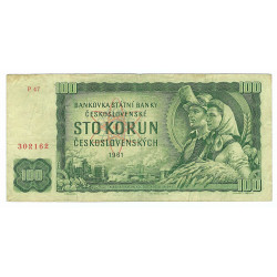 100 Kčs 1961, P 47, Československo, VG