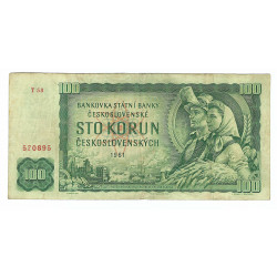 100 Kčs 1961, T 58, Československo, VG