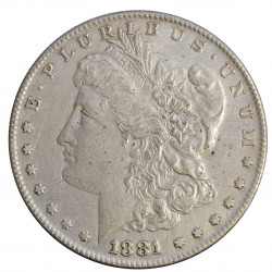 1881 S Morgan Dollar, AG 900/1000, 26,48 g, San Francisco, USA
