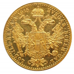 1915 investičný dukát, František Jozef I., 3,49 g, Au 986/1000, novorazba, Viedeň, Rakúsko (16)