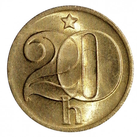 20 halier 1975, Československo 1960 - 1990