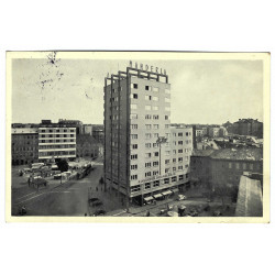1939 - Námestie, Bratislava, čiernobiela fotopohľadnica, Slovenský štát