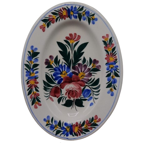 Oválny tanierik, Kremnica, vyrobený na území dnešného Slovenska