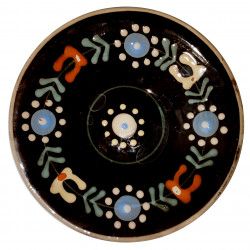 Tanier s kvetmi a kruhom, Pozdišovská keramika