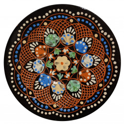 Vyškrabávaný dezertný tanierik, Pozdišovská keramika, Československo