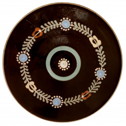 Dezertný tanier s kvetmi a slniečkom, Pozdišovská keramika