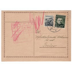 6. VII. 1942 Sabinov, lístok, celistvosť, Slovenský štát