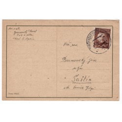 13. X. 1942 Turčiansky Svätý Martin, lístok, celistvosť, Slovenský štát