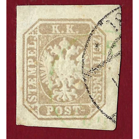 29 a - 1863, 1,05 kreuzer, Zeitungsmarke: Doppeladler, ʘ, Rakúsko
