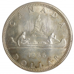 1966 - dollar, Ag 800/1000, 23,33 g, Elizabeth II., Kanada