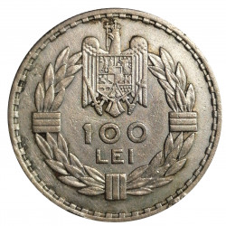 1932 - 100 lei, Carol II., Ag 500/1000, 14,00 g, Rumunsko