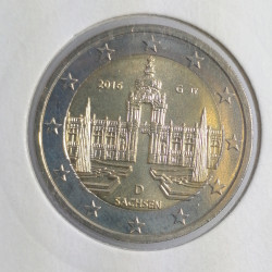 2 euro 2016 G, Saxony, Nemecko