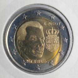 2 euro 2010, Crest of the Grand Duke Henri, Luxembursko