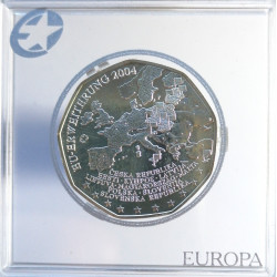 2004, 5 euro, Ag 800/1000, 10,00 g, rozšírenie Európskej únie, Rakúsko
