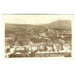 1940 - Banská Bystrica, pečiatka autopošty, hnedobiela fotopohľadnica, Slovenský štát