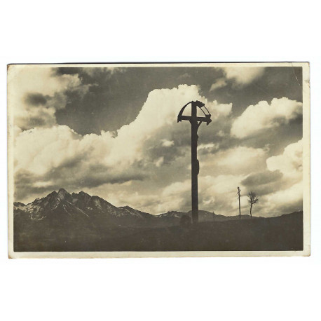 1939 - Vysoké Tatry, čiernobiela fotopohľadnica, Slovenský štát