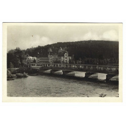 1947 - Thermia Palác Piešťany, čiernobiela fotopohľadnica, Československo
