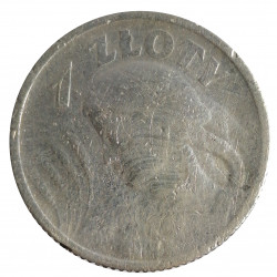 1924 - 1 zloty, Ag 750/1000, 5,00 g, Paríž, Poľsko
