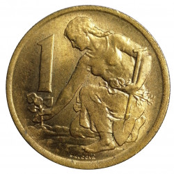 1 koruna 1975, Československo 1960 - 1990