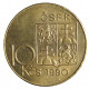 10 koruna, 1990 M.R, T. G. Masaryk, Československá federatívna republika