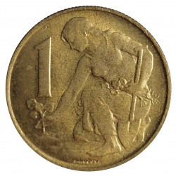 1 koruna, 1992, Československá federatívna republika