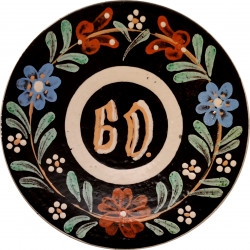 Dezertný tanier, 60, Pozdišovská keramika, Československo