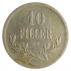 10 fillér, 1915 K.B., František Jozef I., Rakúsko - Uhorsko