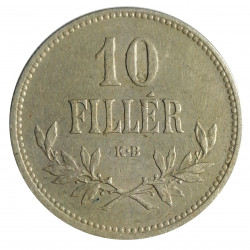 10 fillér, 1916 K.B., František Jozef I., Rakúsko - Uhorsko